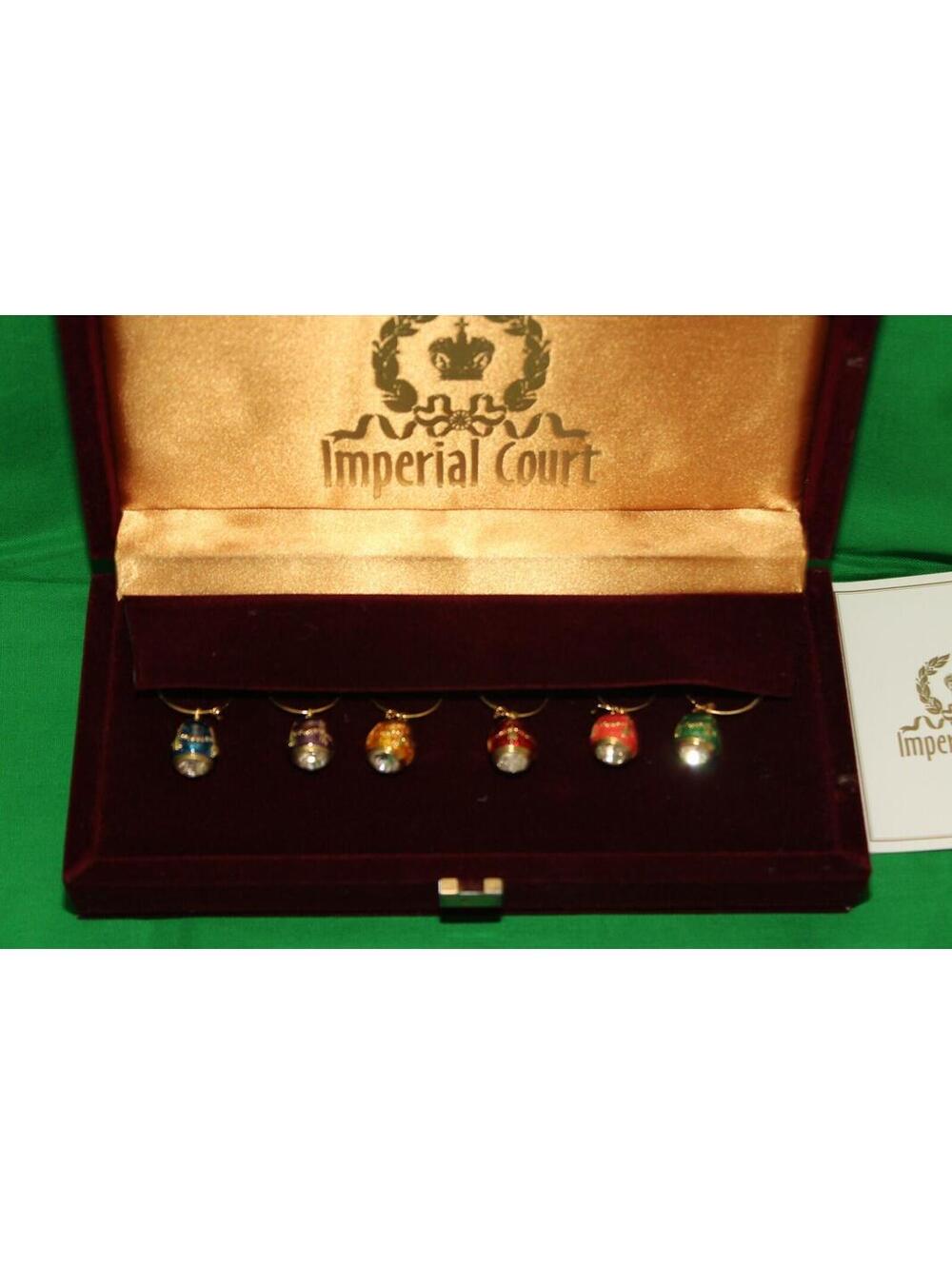 Imperial Court Faberge Egg Wine Charms - Picture 3 of 11